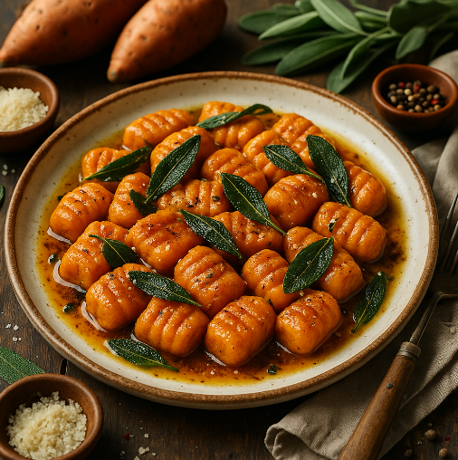 Sweet Potato Gnocchi with Brown Butter Sage
