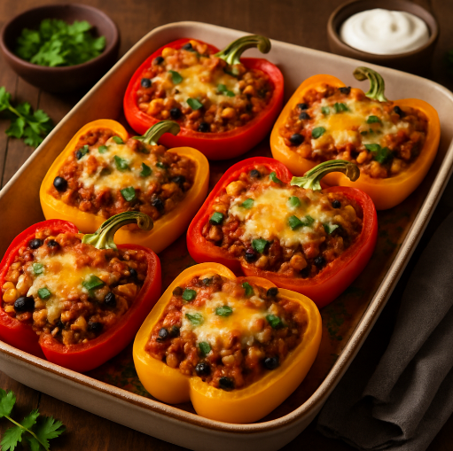 Turkey Stuffed Bell Peppers