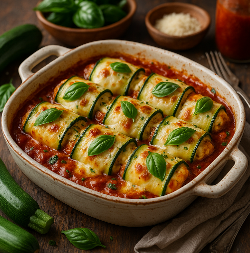 Zucchini Lasagna Rolls