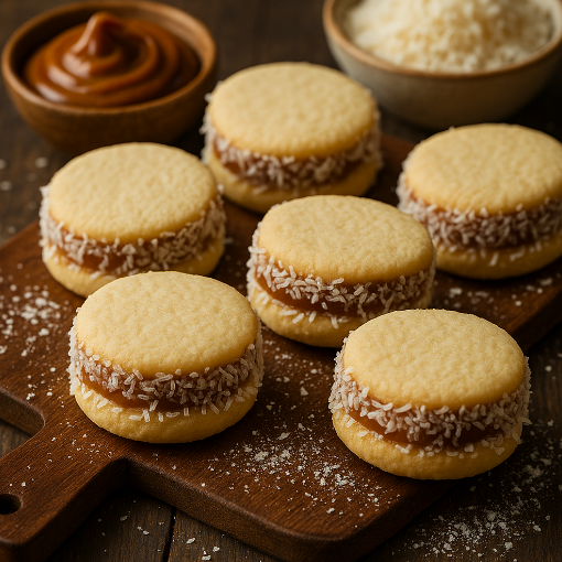Alfajores (Dulce de Leche Sandwich Cookies)