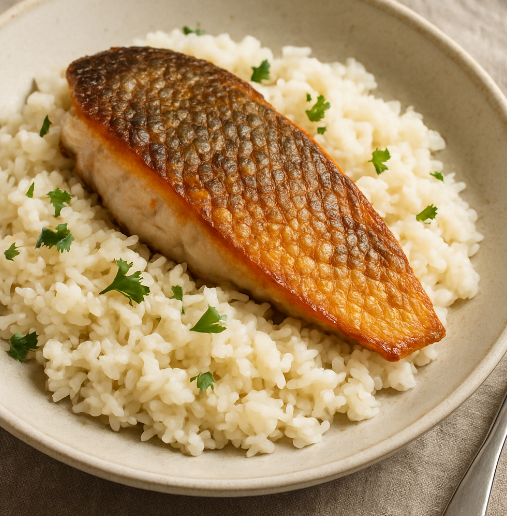 Crispy Skin Snapper with Coconut Rice