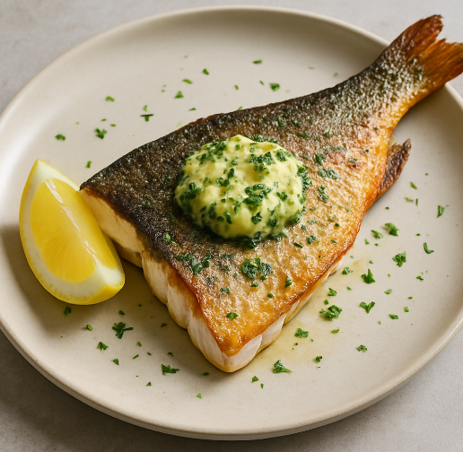 Crispy Skin Trout with Herb Butter