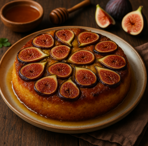 Fig and Honey Upside-Down Cake