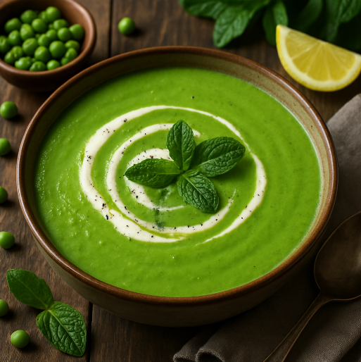 Green Pea and Mint Soup