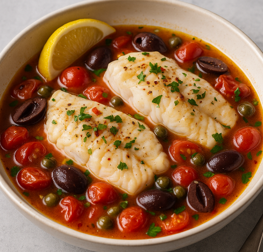 Italian Acqua Pazza ("Crazy Water") Fish Soup