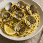 Linguine with Clams & White Wine Garlic Sauce