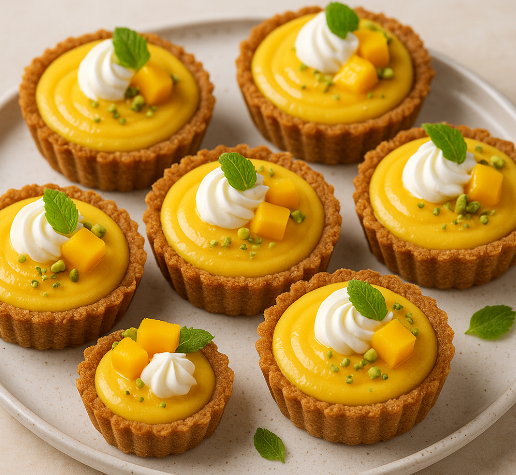 Mini Mango Lassi Tarts