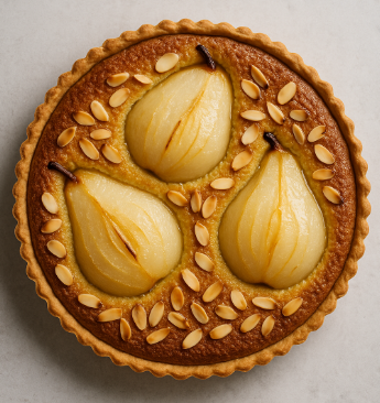 Pear and Almond Frangipane Tart