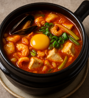 Spicy Korean Haemul Sundubu Jjigae
