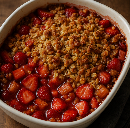 Strawberry Rhubarb Crisp