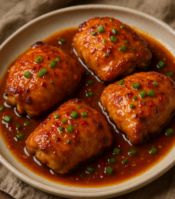 Sweet & Spicy Orange Chicken Thighs