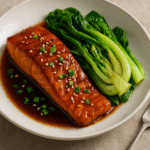 Teriyaki Glazed Salmon with Baby Bok Choy
