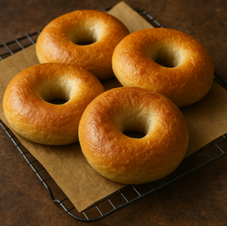 Homemade Bagels (Boiled & Baked)