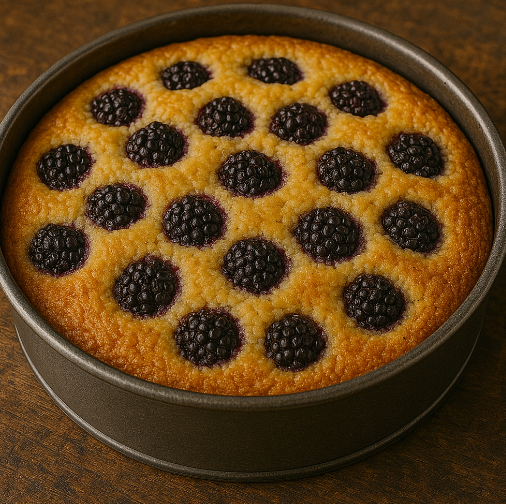 Blackberry Cornmeal Cake