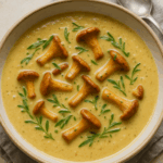 Chanterelle Mushroom & Tarragon Soup