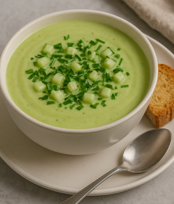 Chilled Avocado & Cucumber Soup