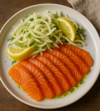 Citrus-Cured Salmon with Fennel Slaw
