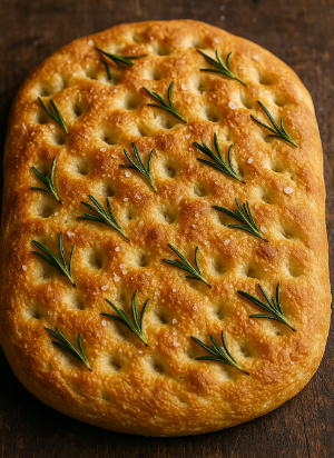 Focaccia with Rosemary & Sea Salt