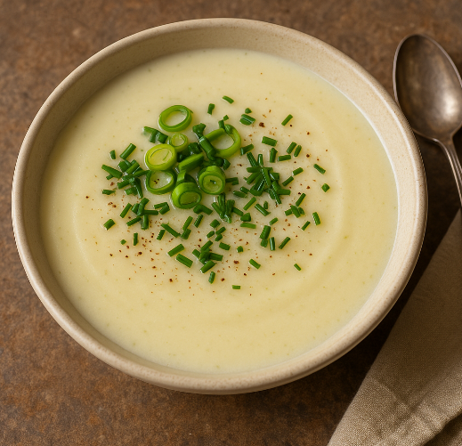 French Vichyssoise (Chilled Leek & Potato Soup)