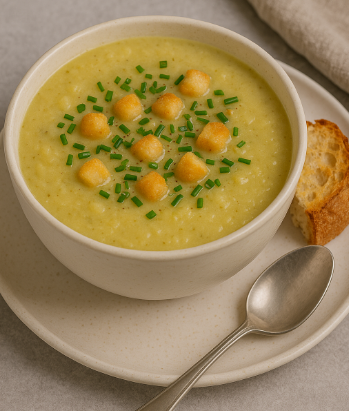 German Potato Leek Soup (Kartoffelsuppe)