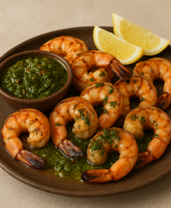 Grilled Shrimp with Chimichurri