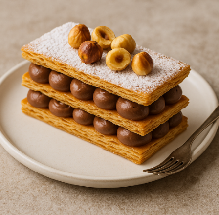 Hazelnut-Chocolate Mille-Feuille