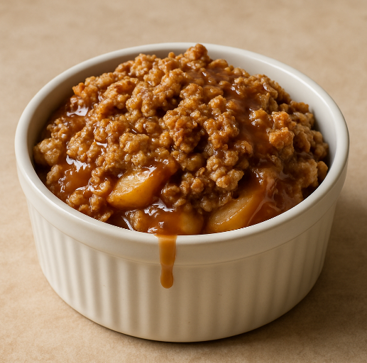 Salted Caramel Apple Crisp