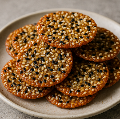 Sesame Honey Florentines