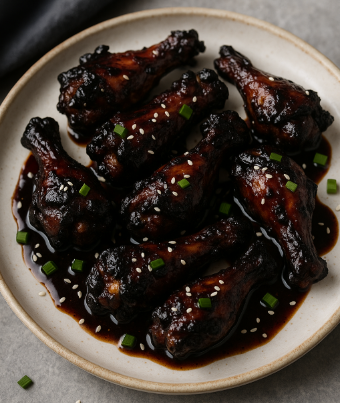 Bat Wings (Soy-Glazed Chicken Wings)