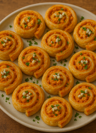 Buffalo Chicken Pinwheels
