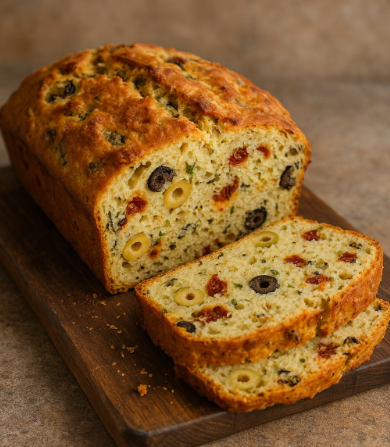 Savory Olive & Sun-Dried Tomato Bread